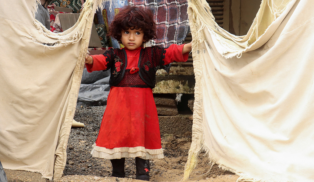 Una niña de Yemen, uno de los países donde se ha denunciado el uso del hambre como arma de guerra