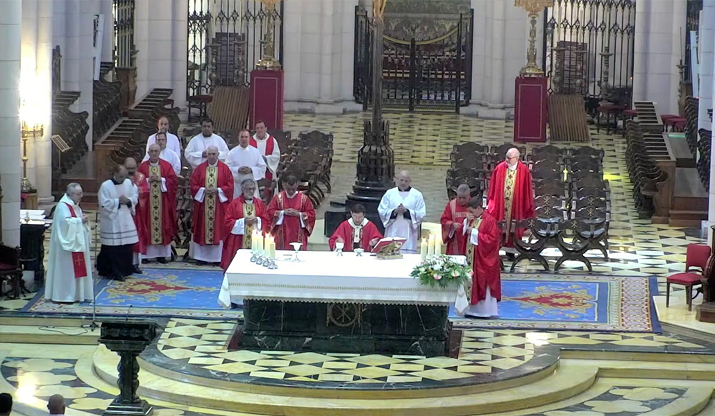 Un momento de la misa