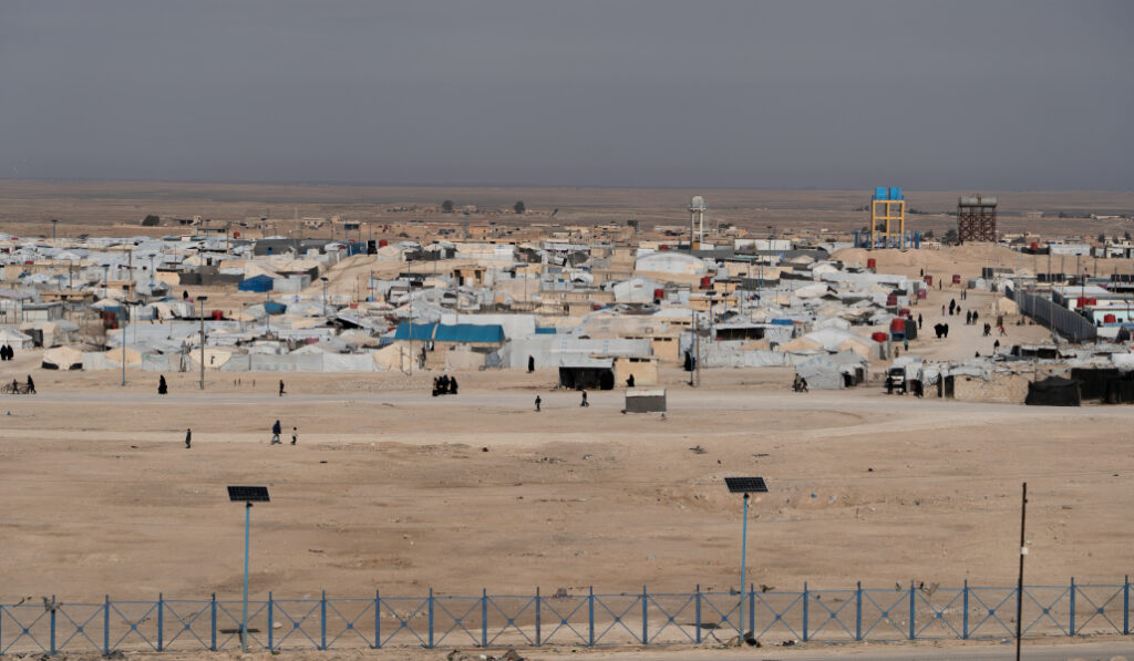 Panorámica de Al Hawl en medio del desierto, al noreste de Siria.