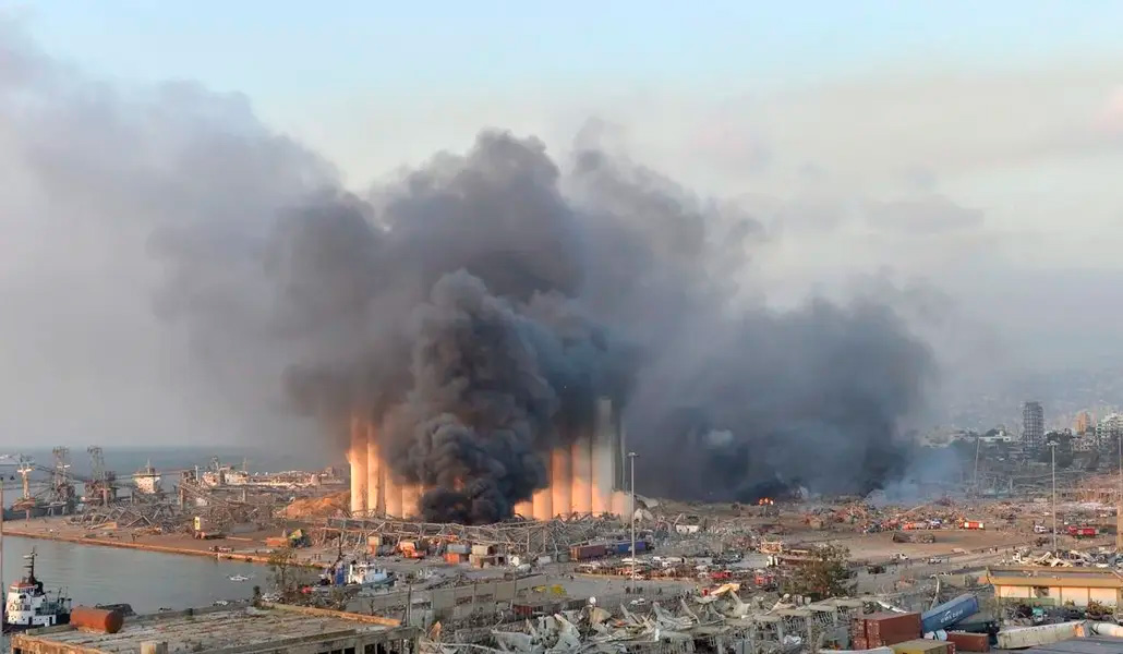 Explosión en el puerto de Beirut el 4 de agosto de 2020.