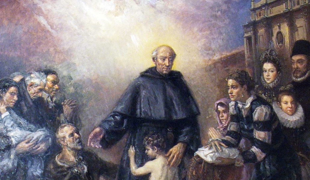 La fachada del Senado, entonces colegio de la Encarnación, aparece en este cuadro de Agustín Alegre.