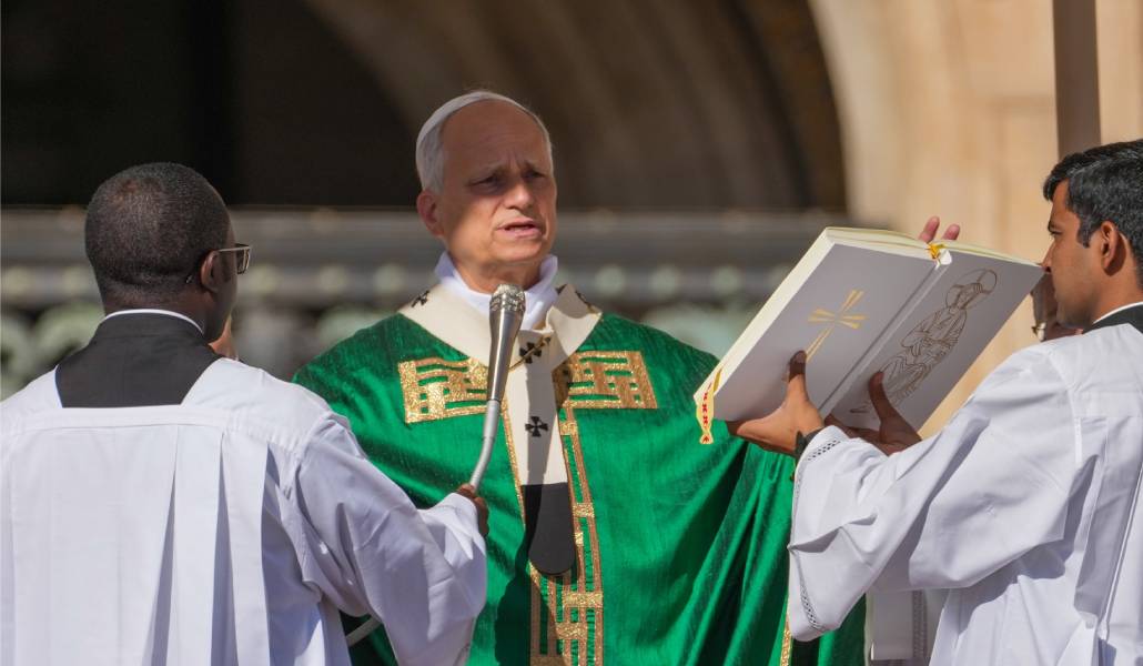 El Papa durante la Eucaristía de este domingo