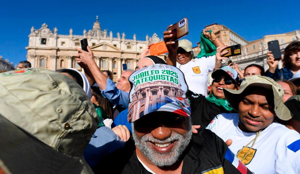 Un momento del Jubileo de los Catequistas en la plaza de San Pedro