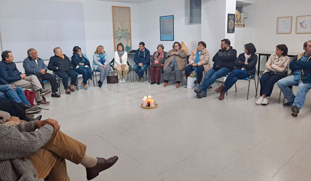 En esta iglesia los grupos de comunidad reflexionaron sobre el Sínodo.