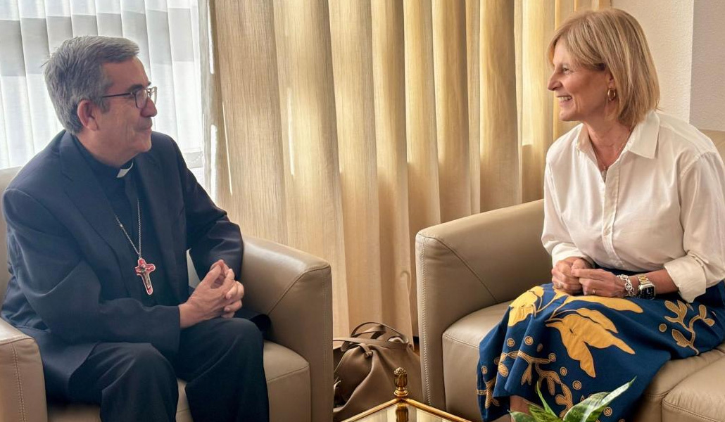 Un momento de la reunión entre ambos presidentes