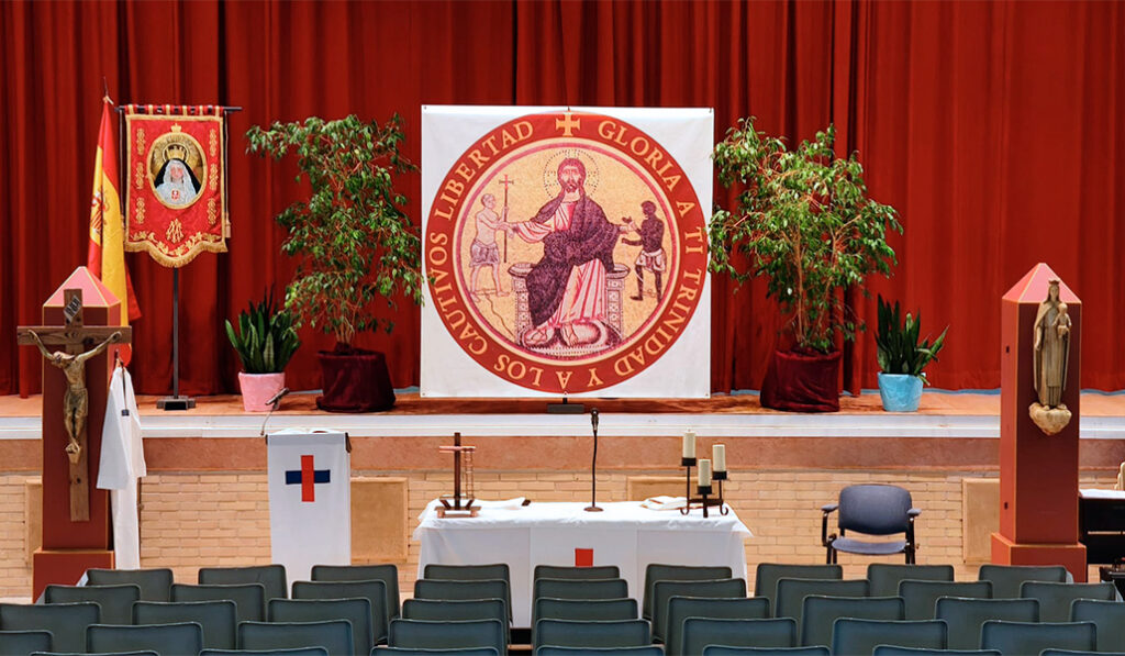 El altar en la cárcel de Soto del Real