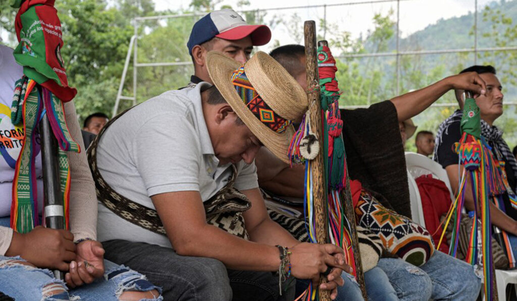 Dirigentes indígenas se reúnen tras el asesinato de la defensora nasa Carmelina Yule Paví