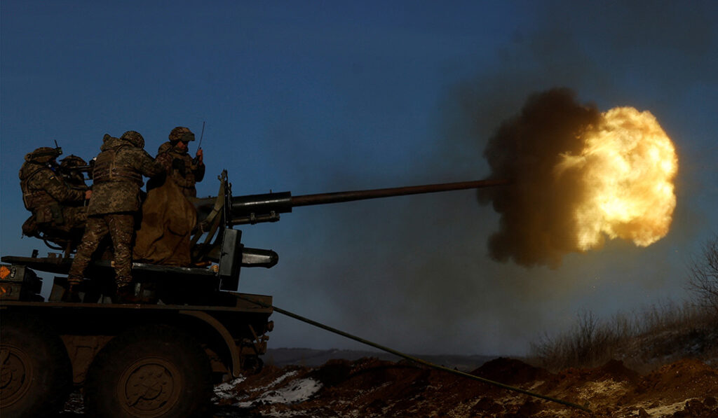 Miembros del ejército ucraniano