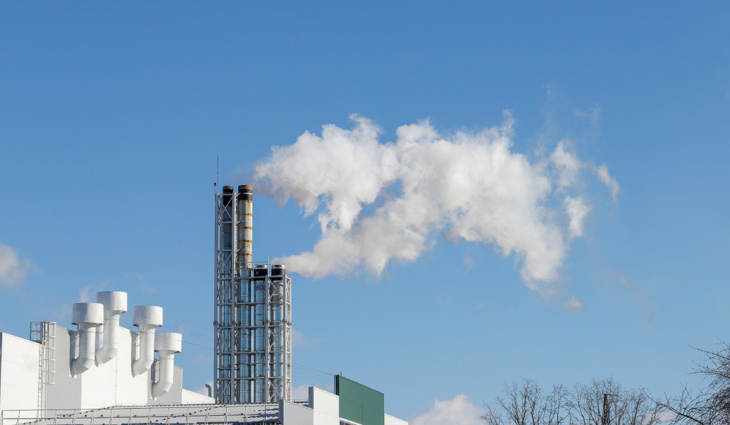 Foto de recurso de la chimenea de una fábrica
