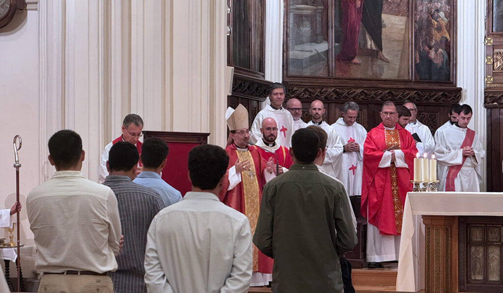 El cardenal José Cobo durante un momento de la celebración