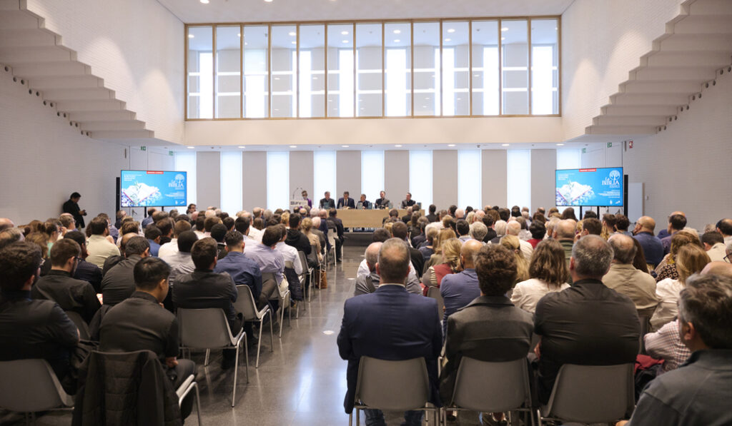Un momento de la presentación  en la Universidad Francisco de Vitoria.