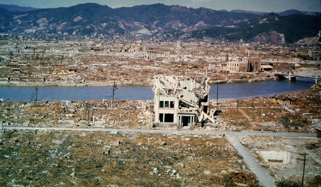 Hiroshima seis meses después del lanzamiento de la bomba atómica del 6 de agosto de 1945