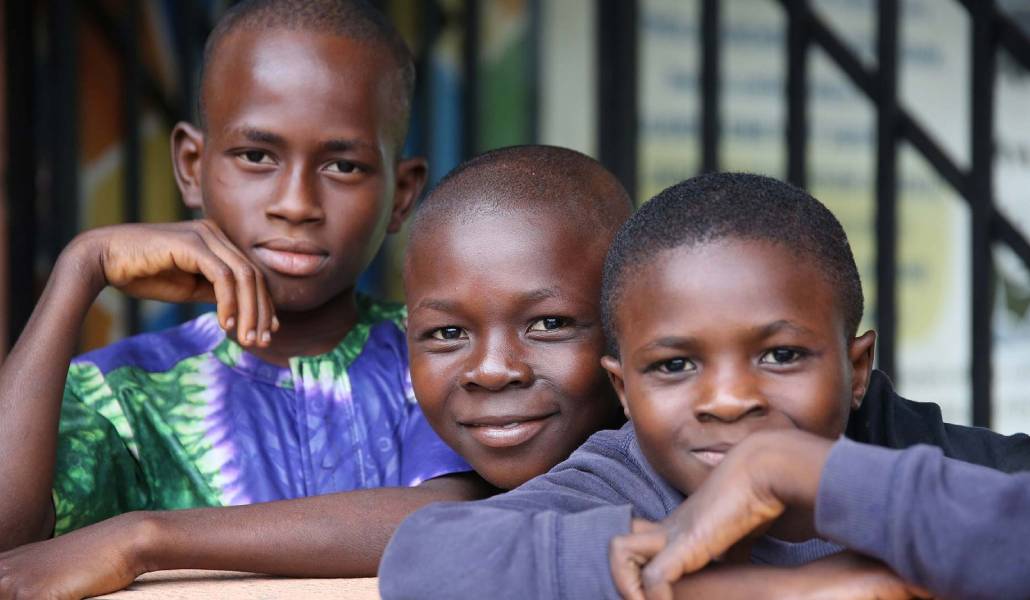 Menores acogidos en la casa de protección a la infancia que tienen los salesianos en Nigeria