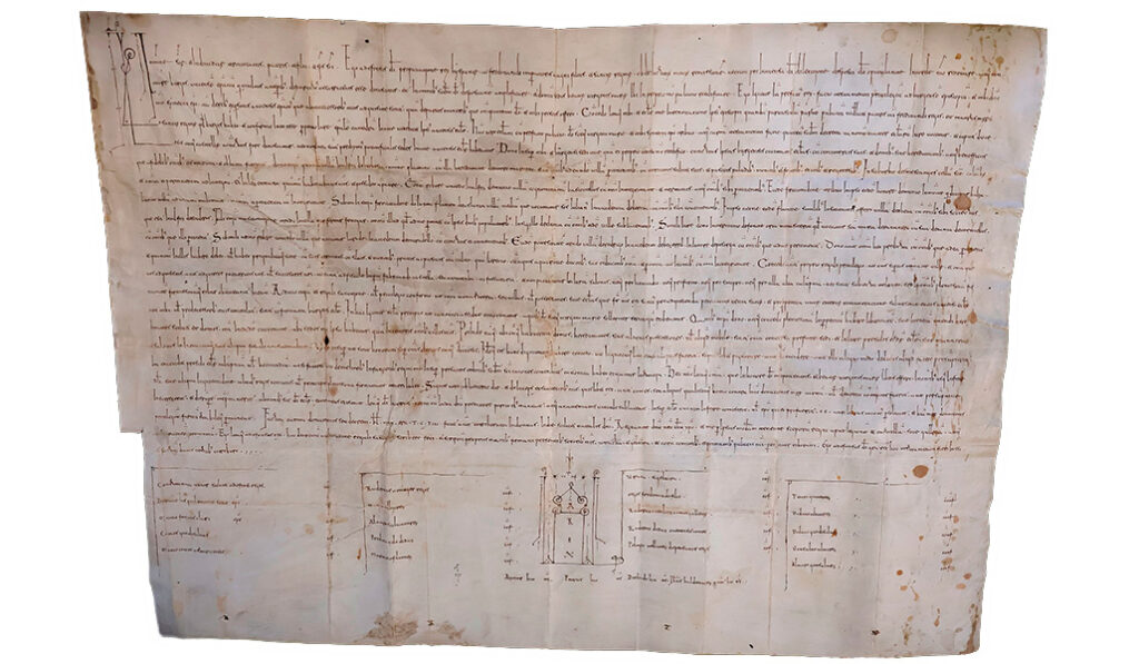 El privilegio real de Alfonso VI consta de una sola página.