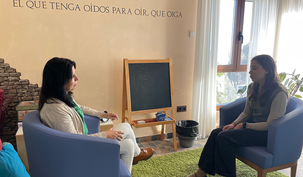 Una sesión en el centro que los camilos tienen en Tres Cantos. Cada una dura unos 50 minutos.