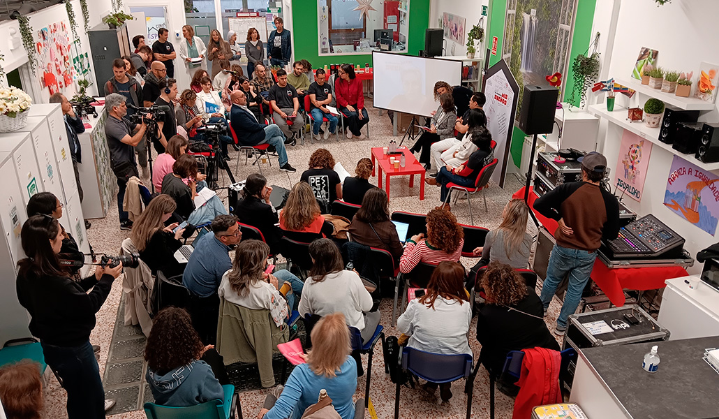 Un momento de la presentación de la Campaña de las Personas Sin Hogar 2025 de Cáritas