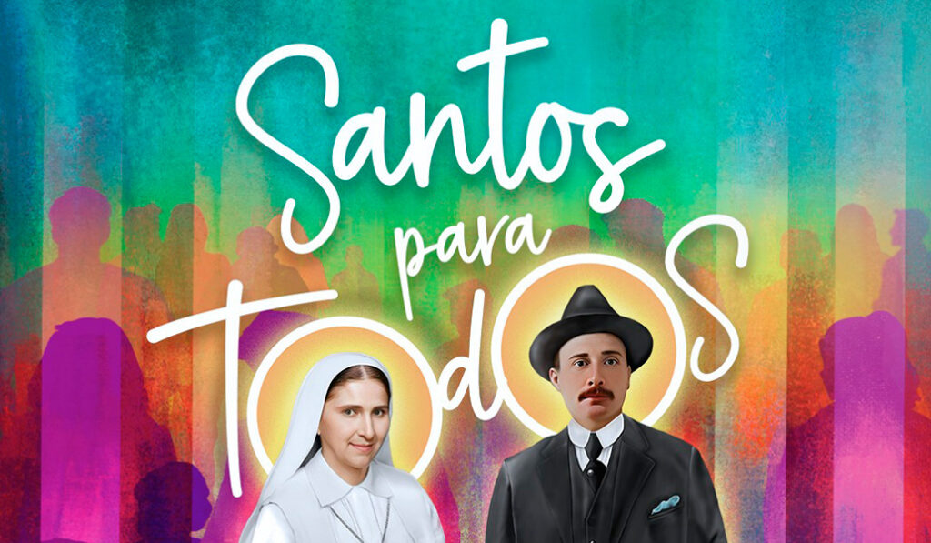 Detalle del cartel de la canonización.