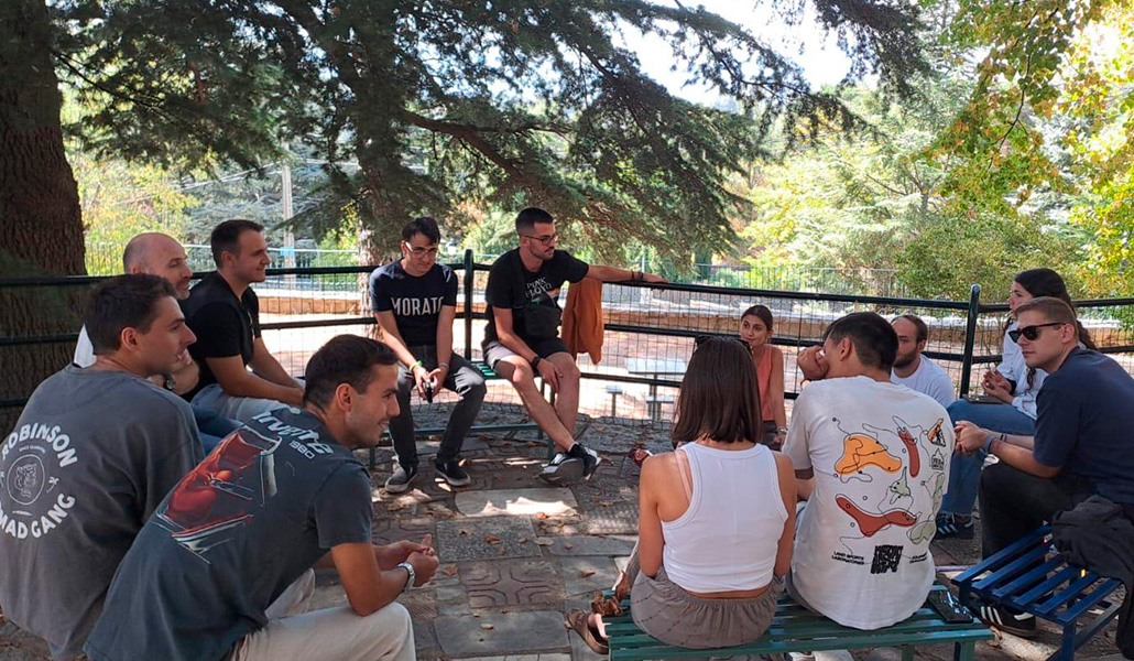 Encuentro de jóvenes organizado por la delegación.