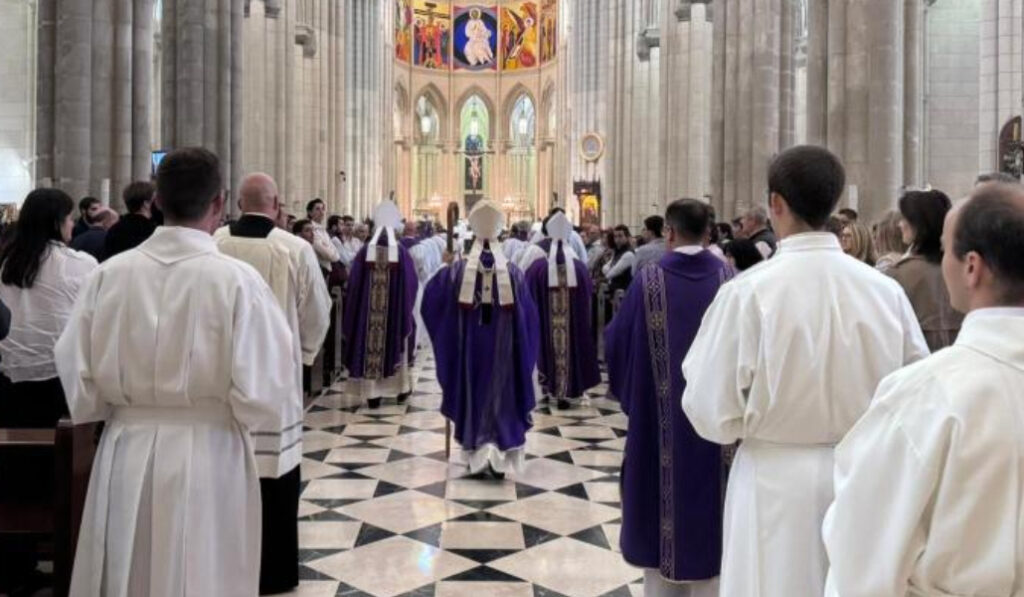 Un momento del funeral