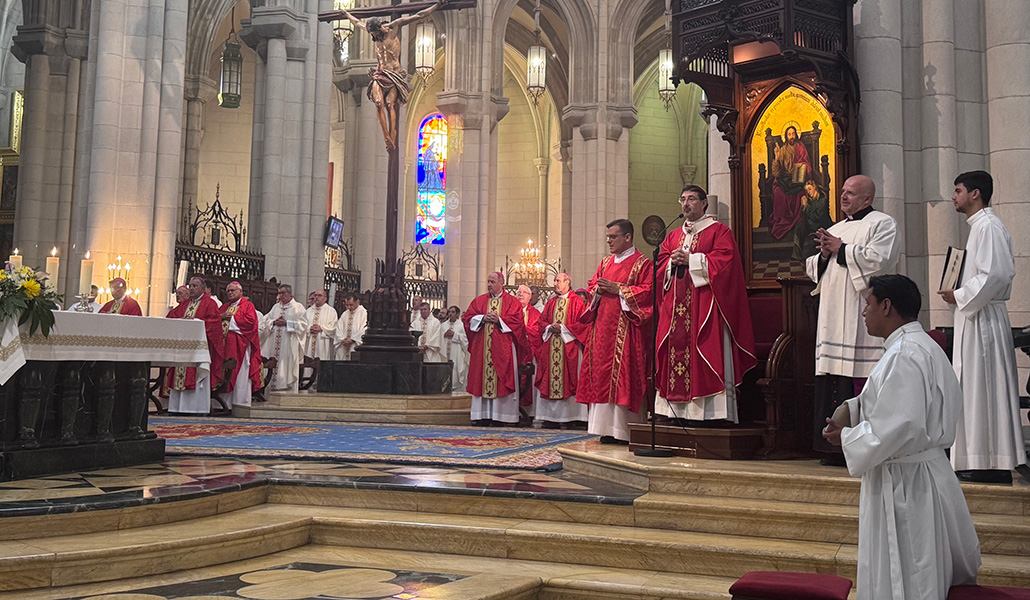 El arzobispo durante la Misa