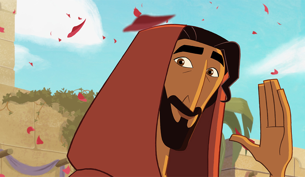 La cinta recupera una animación con estética artesanal, por ejemplo aquí en el rostro de Jesús.