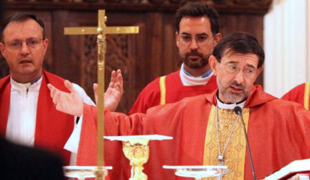 Álvarez en el seminario durante un inicio de curso