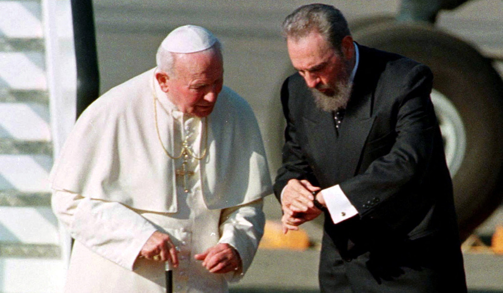 Juan Pablo II y Fidel Castro