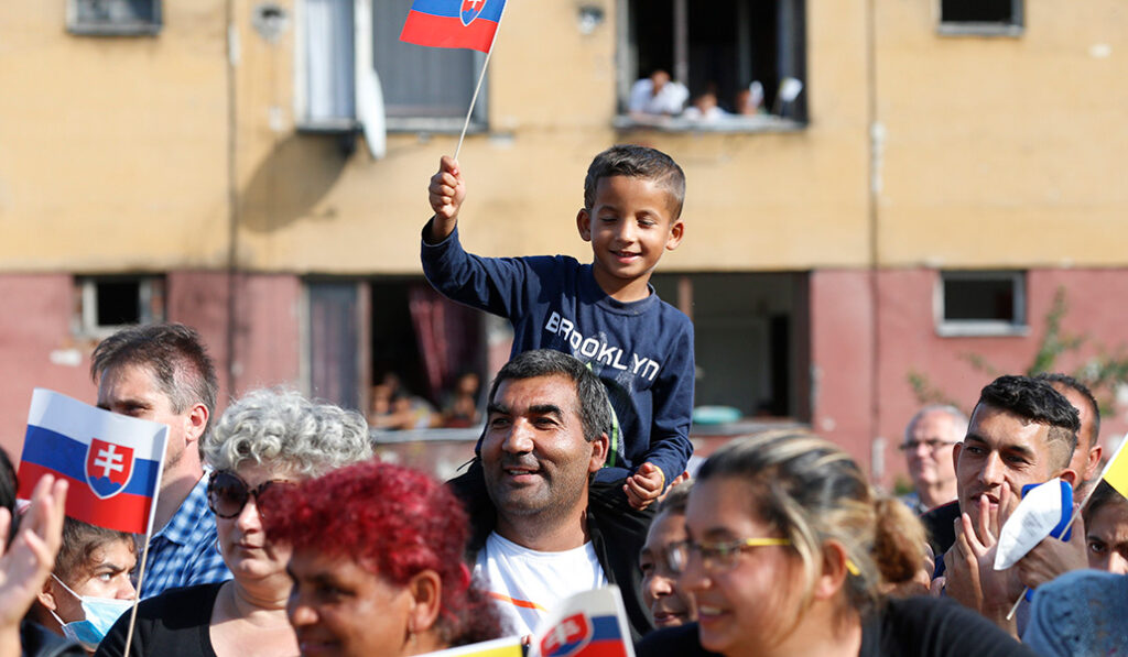 Luník IX, en Eslovaquia, fue un asentamiento gitano visitado por Francisco en su visita de 2021.