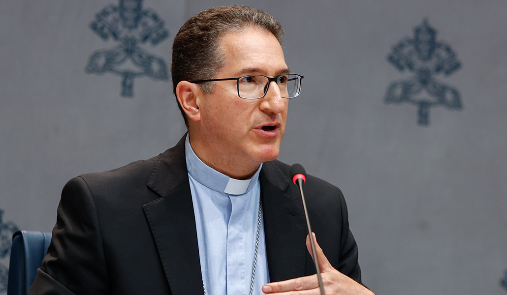 Alí Herrera durante la presentación del primer informe, el 29 de octubre de 2024.