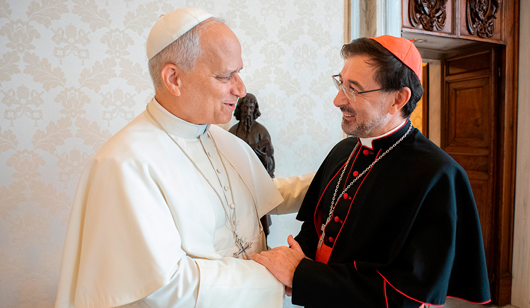 El Papa León XIV con José Cobo