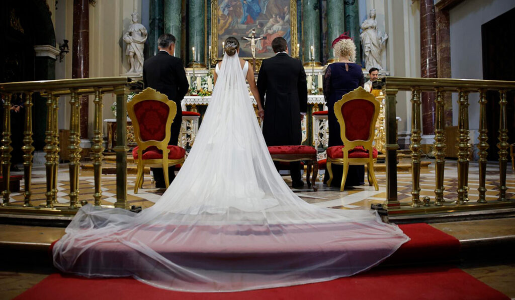 Una de las últimas bodas celebradas en el templo.