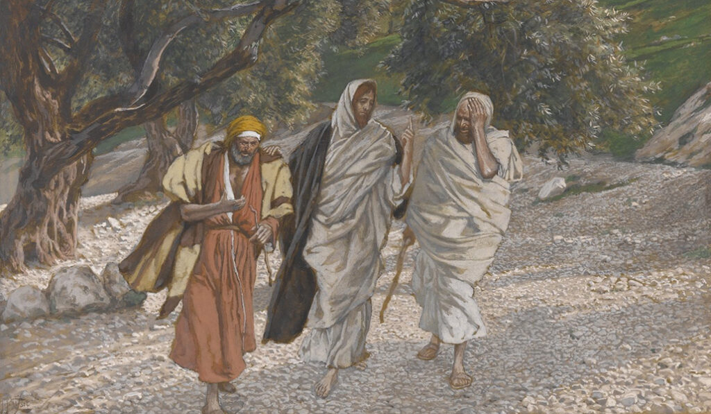 'Los peregrinos de Emaús en camino' de Jean Tissot. Museo de Brooklyn, Nueva York (Estados Unidos).