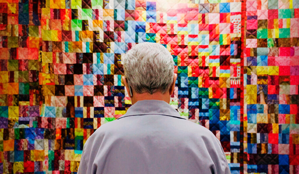 Detalle del cartel de la serie 'The quilters'.