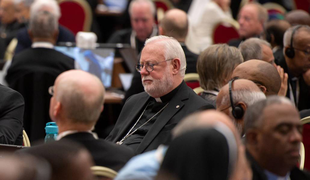 Paul Richard Gallagher en el Sínodo en 2024