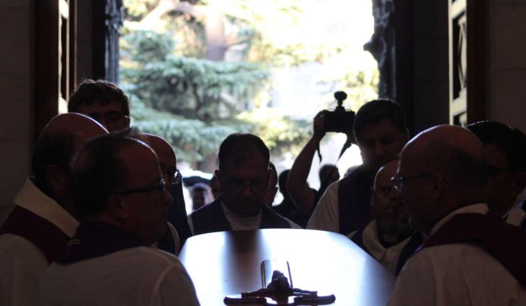 El féretro de José Antonio Álvarez