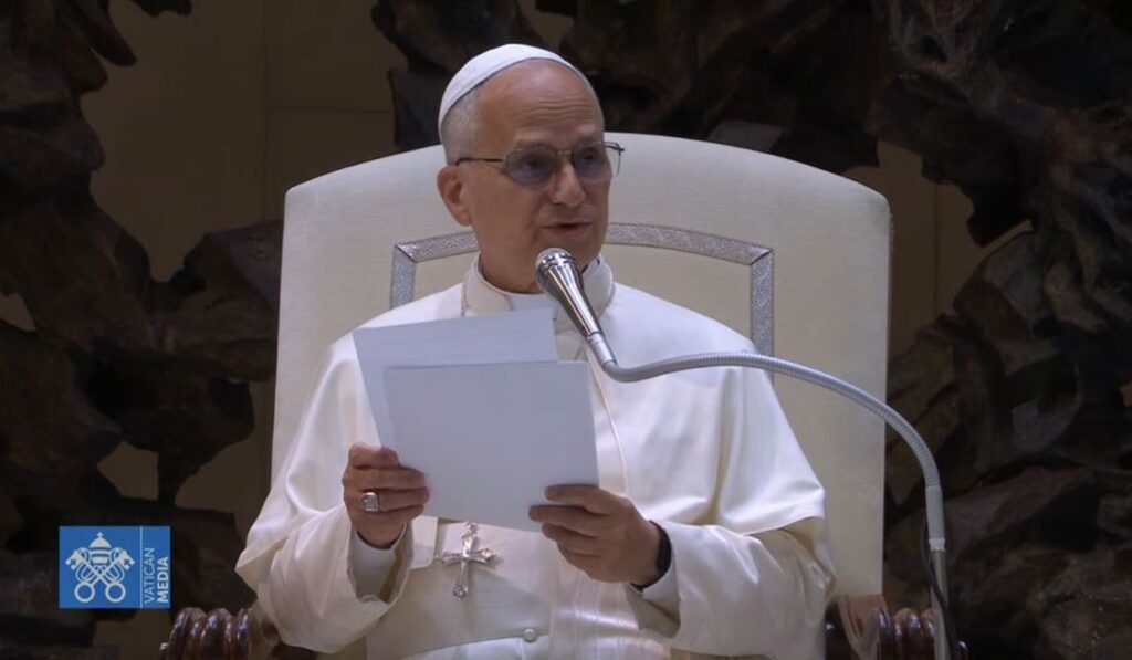 León XIV en el Aula Pablo VI