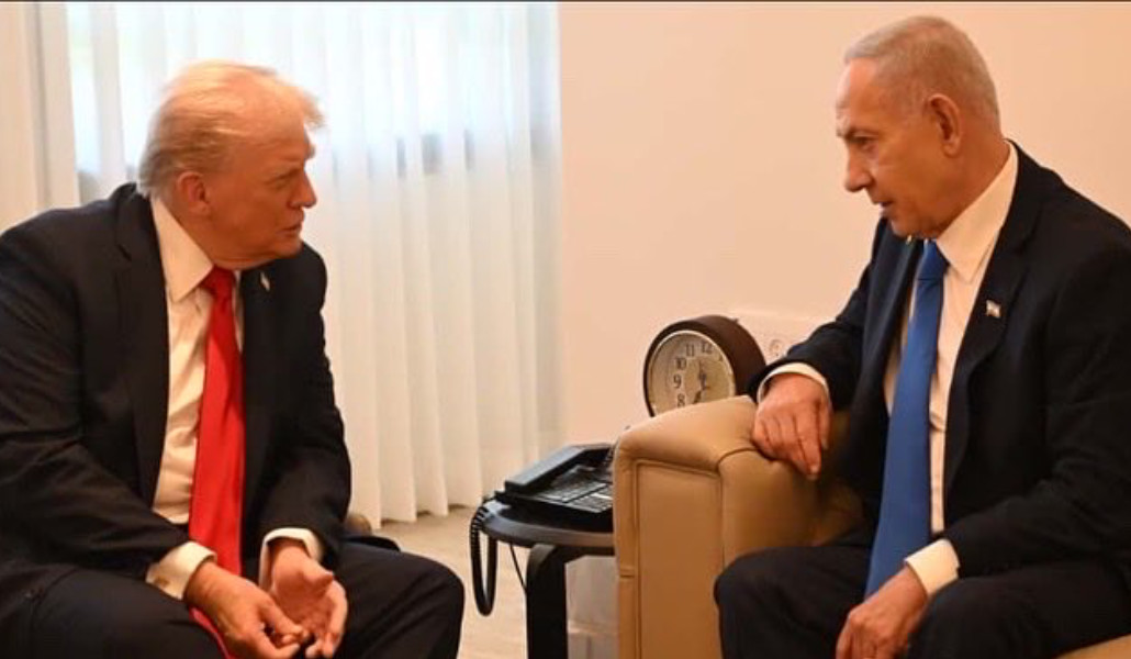 Netanyahu y Trump esta mañana en Jerusalén