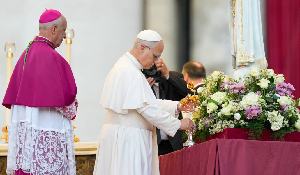León XIV en la vigilia de oración por la paz
