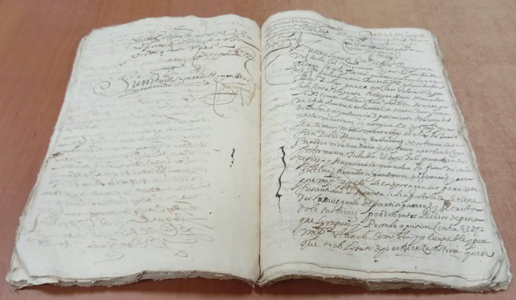 Las 60 páginas del expediente judicial y matrimonial de la hija de Velázquez. Foto: Archivo Histórico Diocesano de Madrid.