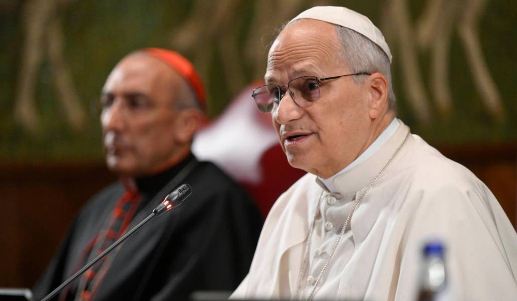 El Papa durante su discurso. Foto. Vatican Media.