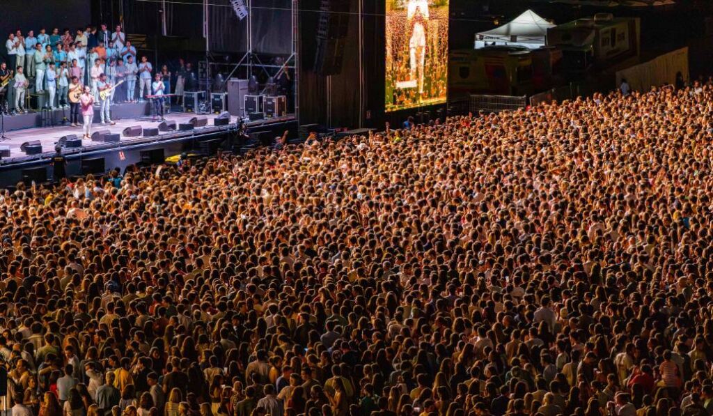 Un momento del concierto en el auditorio Miguel Ríos de Rivas-Vaciamadrid.