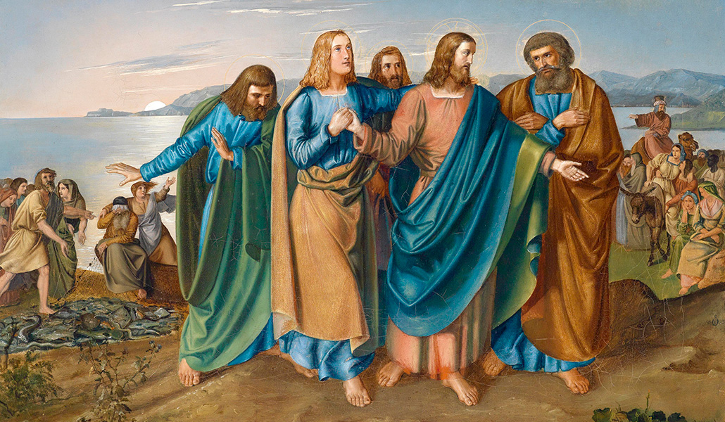 'Jesús y sus discípulos en el mar de Galilea'. Carl Oesterley. Colección privada.