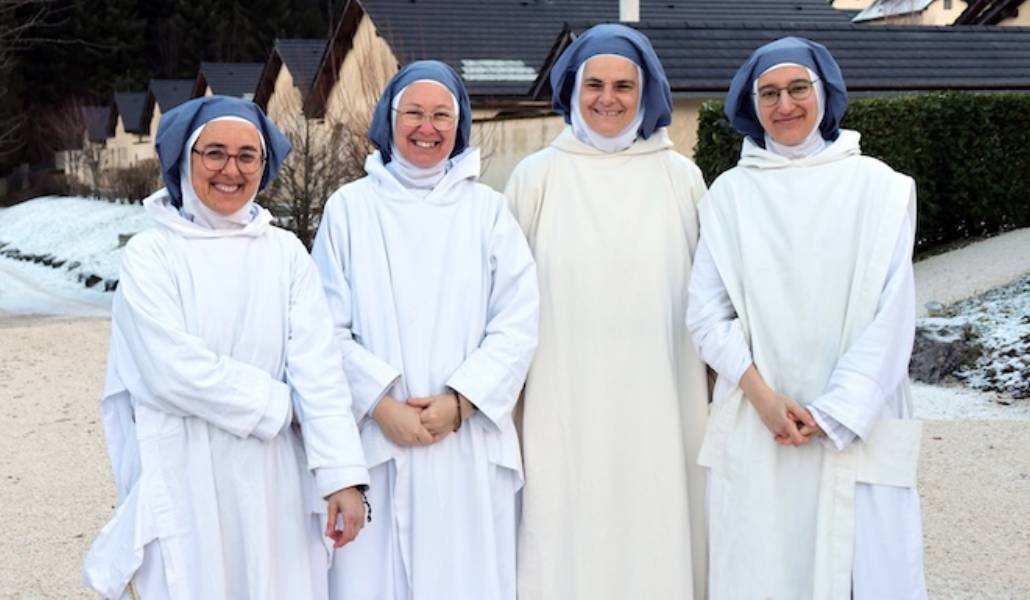 Las cuatro monjas destinadas a Zalamea. Foto: Hermanas de Belén.