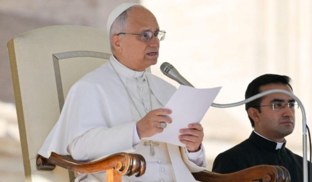 Un momento de la intervención del Papa.