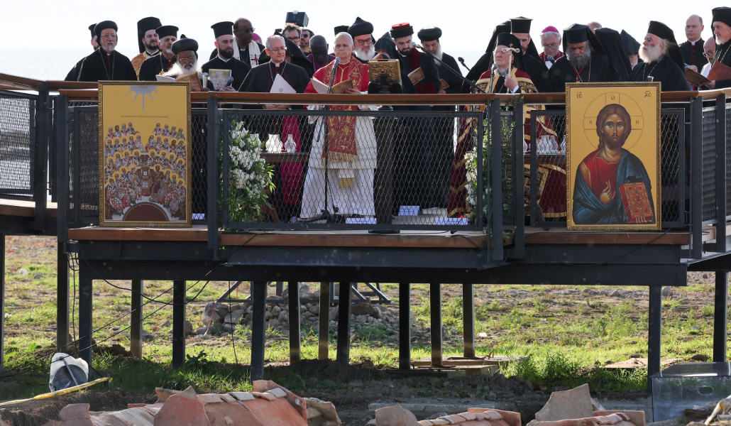 Un momento de la oración ecuménica.