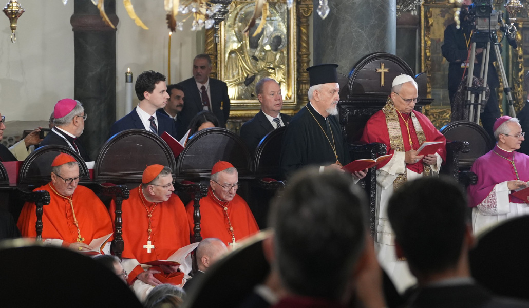 El Pontífice durante la celebración.