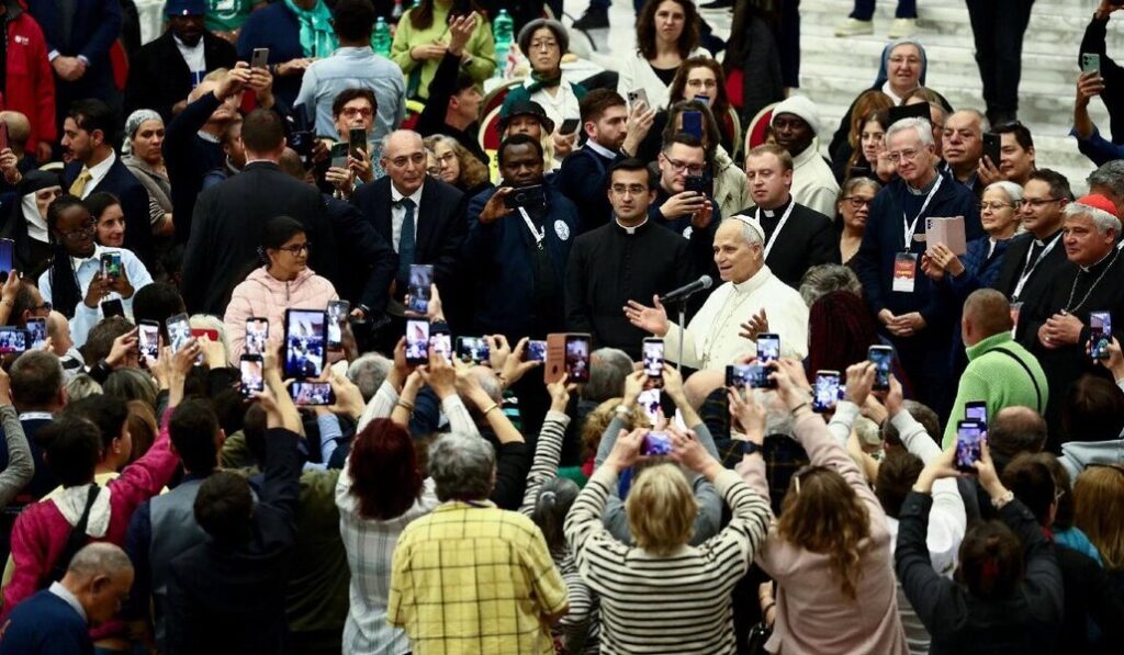 Un momento del encuentro por la Jornada Mundial de los Pobres.