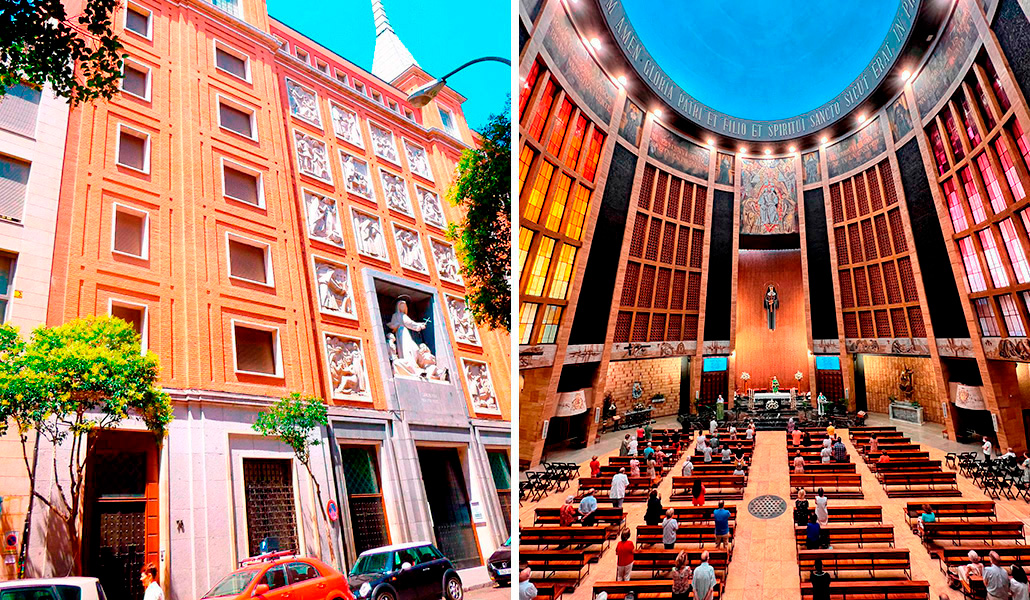 Fotografías del exterior e interior de la iglesia