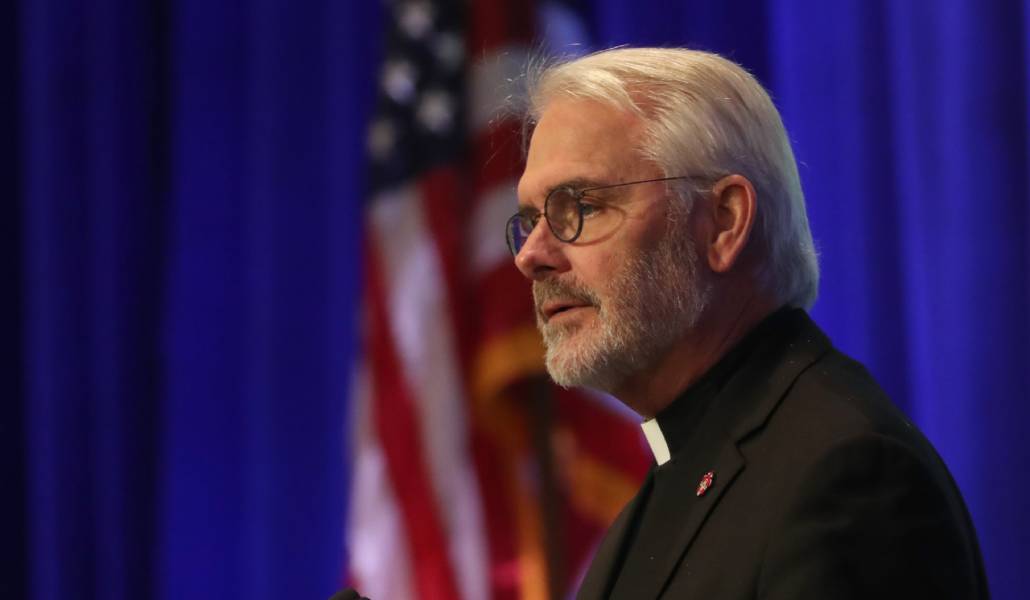 Paul Coakley durante la Asamblea Plenaria del episcopado estadounidense en noviembre del año pasado.