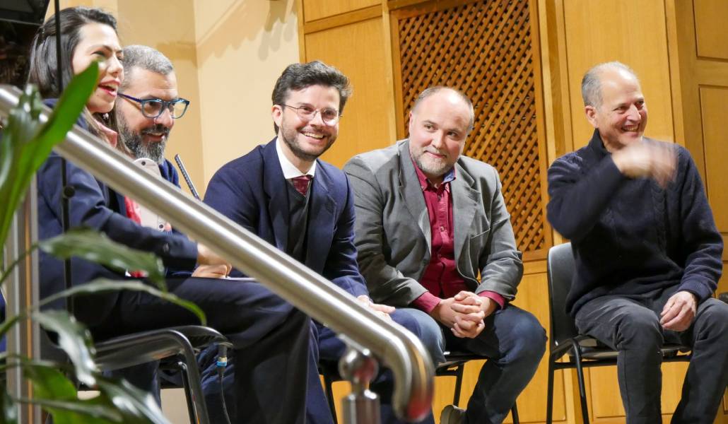 Miguel Ribeiro durante la entrega de premios. Foto: Fundación Fernando Rielo.